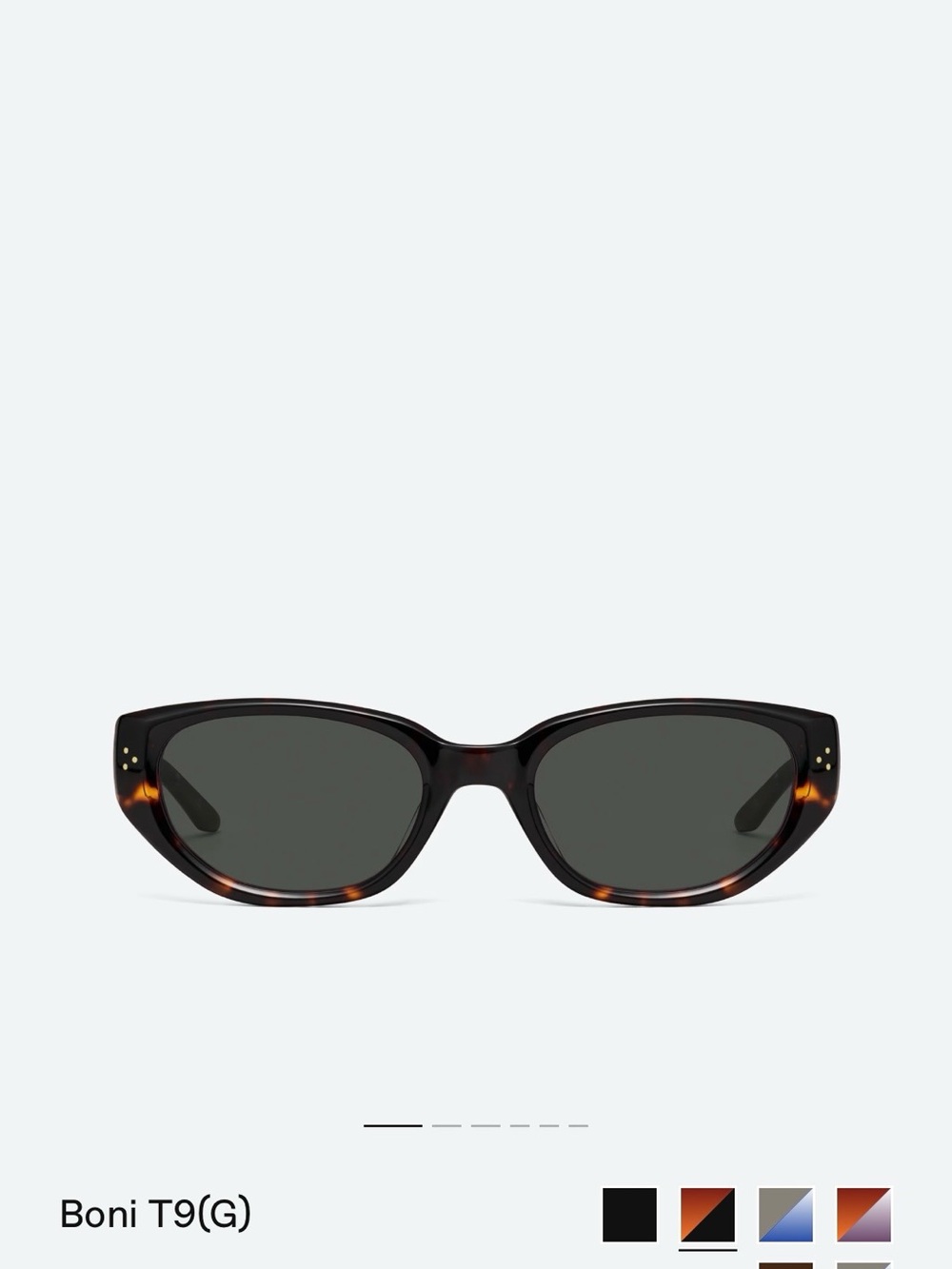 GENTLE MONSTER Tortoiseshell Cat-Eye Sunglasses with Dark Lenses